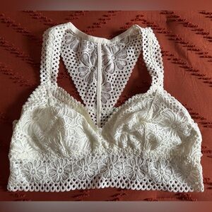 Aerie Cream Lace Bralette